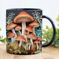 thumbnail image 5 of Taza de cerámica artística con hongos mágicos 3D de Blaxill, moderna y multifuncional para café, té y coleccionistas de arte., 5 of 5