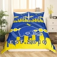 thumbnail image 2 of Erosebridal Football Duvet Cover Twin Size,Sports Football Fans Bedding Set,Football Team Comforter Cover,Sports Football Fans Bed Sets with 1 Pillowcase(Los Angeles 1), 2 of 5