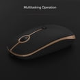 thumbnail image 6 of Bluetooth Mouse, Jelly Comb MS02B Triple Mode(BT 4.0+ BT 4.0+ USB) Rechargeable Bluetooth Mouse (Black and Gold), 6 of 8