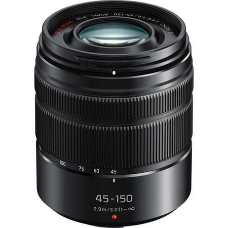 Lens Block - Panasonic 45-150mm f/4.0-5.6 LUMIX G Vario ASPH Lens - Matte Black