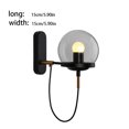 thumbnail image 4 of Inteprter Lámpara de pared Dormitorio Atmósferas Noche E27 Luz Decorativo Desmontable Pasillo Pasillo Iluminación de entrada con tornillos Iluminación y accesorios Negro Inteprter HA065820-02B, 4 of 6