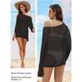 thumbnail image 4 of Summer Versatile Fashion Long Sleeve Hollow Out Cover-Up, Breathable Soft Dress, Beach Swim Cover-Up, 4 of 6