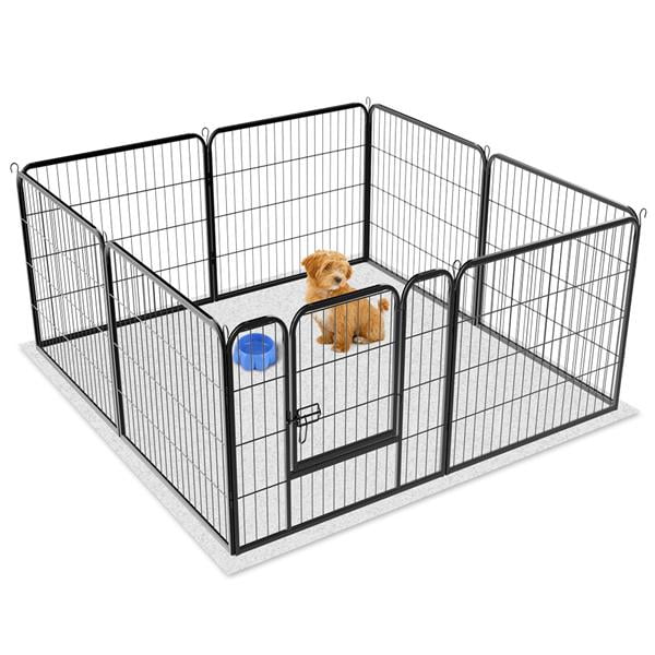Tatayosi Large Outdoor Metal Puppy Dog Run Fence/Iron Pet Dog Playpen DJYCHW24101525 The Home