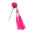 thumbnail image 1 of Las Mujeres con Flecos Del Palillo Del cabellero Borlas de Accesorios para El Cabello - roja BLESIY Palillo del borla de la vendimia, 1 of 8