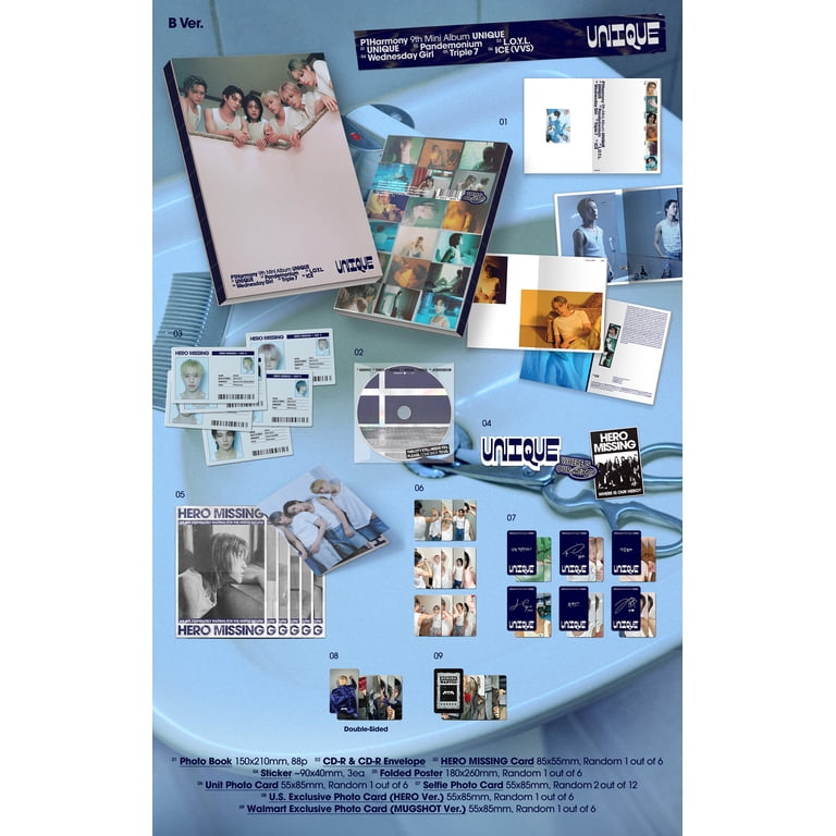 P1Harmony - UNIQUE - B Ver. - Walmart Exclusive CD - Walmart.com