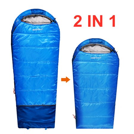 REDCAMP Kids Mummy Sleeping Bag for Camping Zipped Small