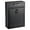 Black, variant on AdirOffice Steel Mail/File Box, Wall Mountable, Large, with Key Lock, Black