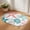 Teal Green, variant on Diatomaceous Earth Bath Mat 16"x24", Red Teal Starfish Coastal Absorbent Half Circle Bathroom Rugs with Non-Slip Backing Rubber, Low-Profile Doormat for Kitchen Sink Summer Beach Nautical Coral Sea