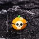thumbnail image 1 of Luz nocturna de resina de cabeza de calabaza de Halloween | Decoración en miniatura que brilla en la oscuridad | Adorno de mesa espeluznante con fantasmas y murciélagos | Acento de escritorio, 1 of 2