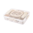 thumbnail image 3 of jifeng Divided Snack Box Stackable with Lid Veggie Container for Nuts Picnic Fruits, 3 of 9