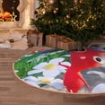thumbnail image 2 of Lsque Pikmin Print Christmas Tree Skirt with Ties and Velcro,Xmas Holiday Decorations, Adjustable Tree Skirt-30", 2 of 6