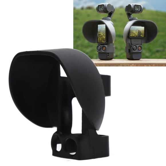 Action Camera Screen Sunshade, Precise Holes Easy To Install Flexible Camera Screen Hood Sunshade Compact Prevent Reflections Silicone for Osmo Pocket 3