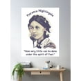 thumbnail image 2 of Florence Nightingale Portrait And Quote Poster Wall Art, Modern Wall Decor, 12x18 UNFRAMED, 2 of 3