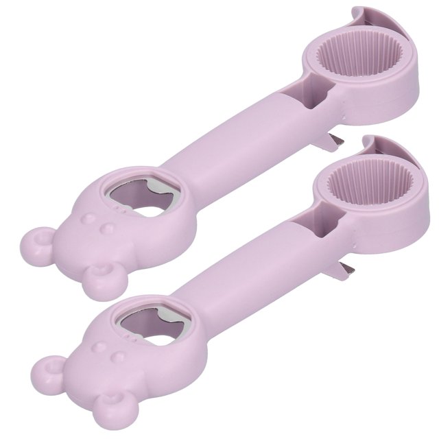 Manual Opener, Portable Labor-saving Round And Bottle Opener With PP+ Stainless Steel Material For Home Kitchens Bars, Cocktail Parties Purple