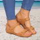 thumbnail image 1 of Bolsa Sandalias de mujer Casual Comfort Outdoor Summer Lady Platform Shoes (Amarillo 37) JShteea Para Estrenar, 1 of 4