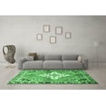 thumbnail image 3 of Ahgly Company Indoor Round Medallion Emerald Green Traditional Area Rugs, 3' Round, 3 of 4