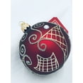 thumbnail image 1 of Christmas Glass Ornament Ball#2/ Red with Gold Decoration/Variety of Sizes, 1 of 1