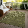 thumbnail image 6 of Addison Rugs Chantille Indoor/Outdoor Transitional Squares Olive Washable Rectangle Rug, 9' x 12', 6 of 6