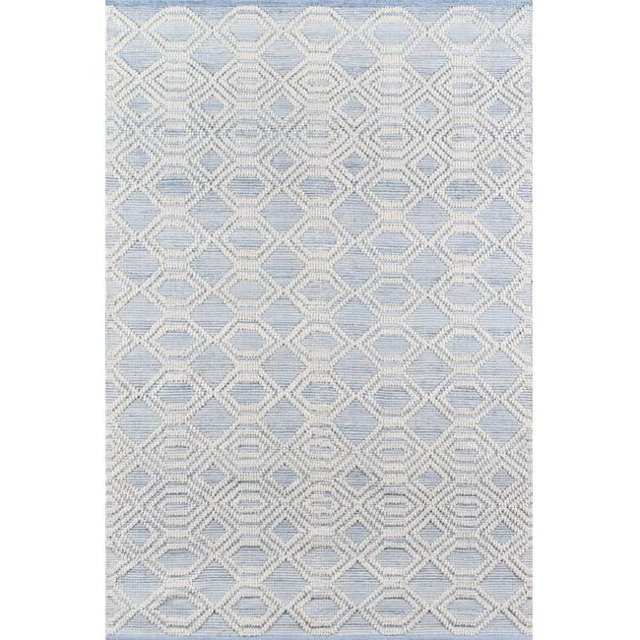 Momeni HERMOHRM-1LBL2030 2 x 3 ft. Hermo-1 Hand Tufted Rectangle Area Rug - Light Blue