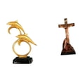 thumbnail image 1 of Figura de delfín,Colección de adornos de escritorio con figuras de delfines,Estatua católica,Colección religiosa de la estatua de la Virgen María,Figura de la cruz de Jesús Escultura, 1 of 8