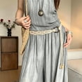 thumbnail image 3 of Boho Braided Belt for Women,49.2in Long Woven Waist Belt with Tassels & Wood Beads for Dresses, Jeans & Festival Outfits, 3 of 6