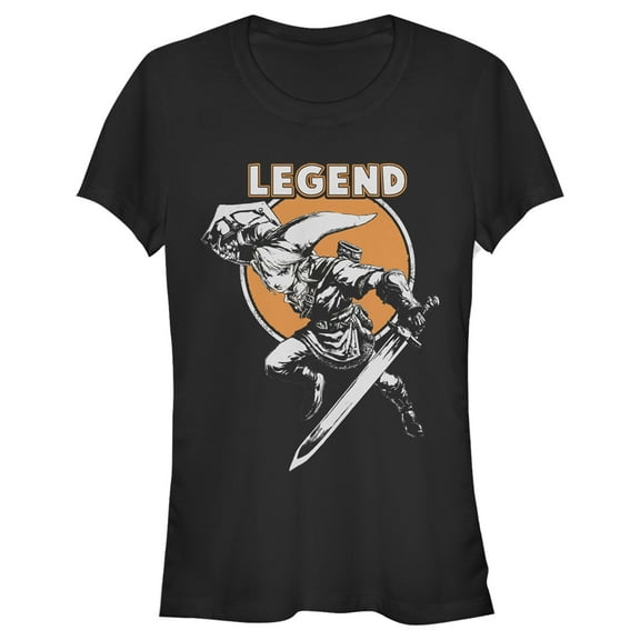 Junior's Nintendo Legend of Zelda Link Hero Graphic Tee Black 2X Large