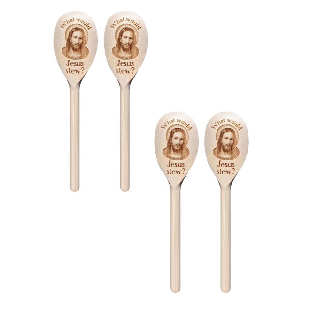 Interesting Wooden Spoon What Would Stew? Novelty Funny Wooden Spoon Crafts Novelty Long Handle Wooden Spoon Comically Large Spoon 12 Inch Large Cooking Mixing Oval Spoons