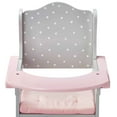thumbnail image 4 of Angelica   s Precious Polka Dots Baby Doll Highchair for 16  -18   Dolls, Gray/Pink, 4 of 12
