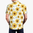 thumbnail image 6 of Wukai Sunflowers Men’s Polo Shirts,Quick-Dry Athletic Shirt,Classic Fit Shirts-4X-Large, 6 of 8