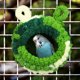 thumbnail image 5 of Nido de pájaro de invierno, nido de periquito, cabaña acogedora de terciopelo cálido, casa para loros, jaula para pájaros, nido de montaje, cama para pájaros, 5 of 7