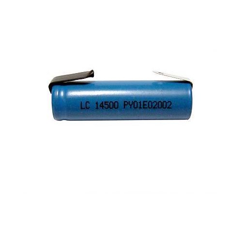 Lot de 3 Piles AA 3.7 Volts Lithium-Ion 14500 avec Languettes (750 mAh)