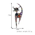 thumbnail image 3 of HomeKingdee Fashion Occident Cat Brooch for Women - Shiny Alloy and Rhinestone Brooch with Hollow Design for Various Occasions, 3 of 5