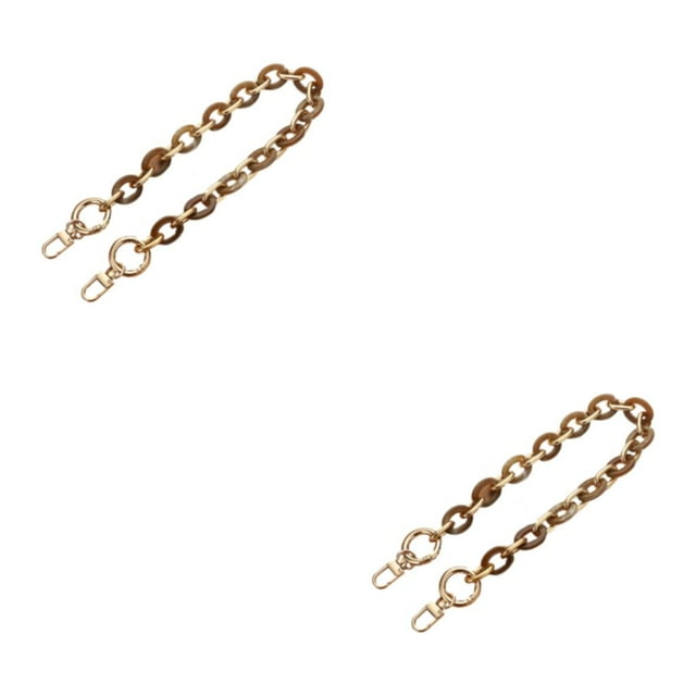 ZheElen Sturdy And Durable Reliable Bag Chains For Secure Attachment Purse Chain Straps Bag Chain Straps L204-ZS 2Set