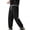 Black, variant on Men's Corduroy Baggy Pants Elastic Drawstring Pocketed Long Pants Vintage Street Solid Color Sporty Casual Comfortable Trousers Coffee XS