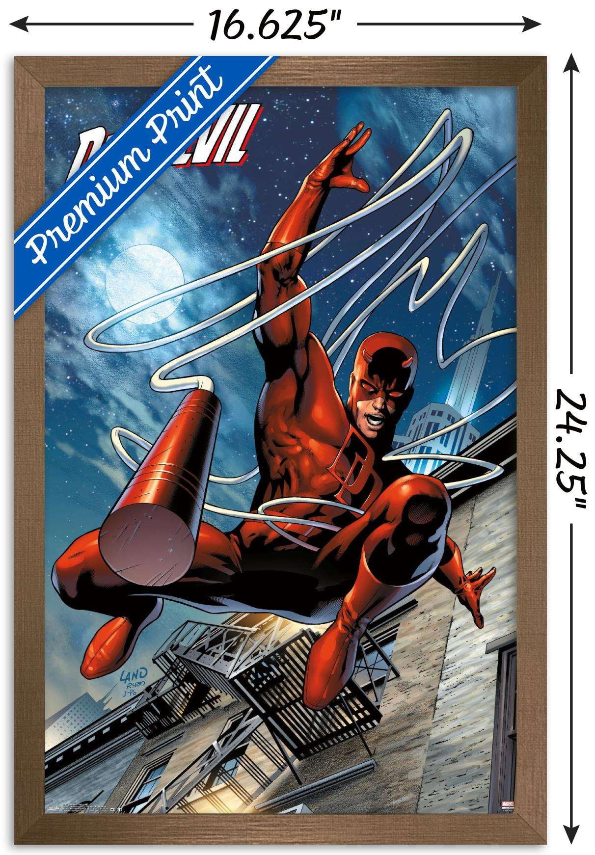 Marvel Comics - DaredeVil - Billy Club Wall Poster, 14.725" x 22.375", Framed