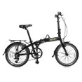 thumbnail image 5 of Green Zone Lightweight Alloy 20" Folding Bike for Adults with 7-Speed Shimano Shifter, Bike Carrying Bag Included, Foldable Commuter Bicycle, Black, 5 of 7