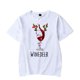 thumbnail image 4 of Ropa de pareja divertida de Navidad, Winedeer y Reno, cerveza, parejas, hombres y mujeres, diseño de Feliz Navidad, camisetas de amantes, 4 of 4