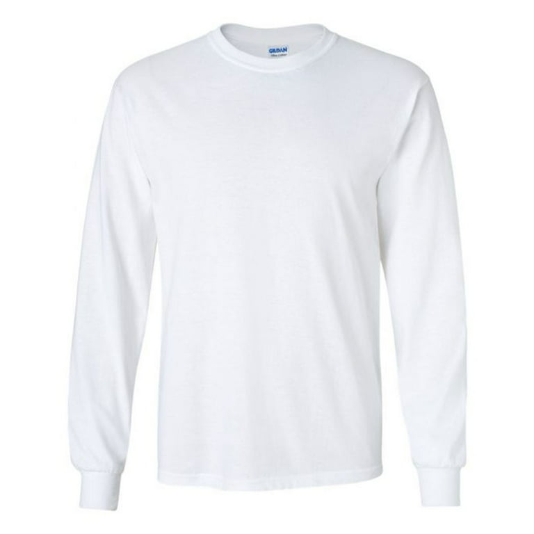 Men’s Long Sleeve T-Shirts - White - 100% Polyester