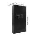 thumbnail image 2 of 37*10*65cm Modern Wall Safe Steel Wall-mounted Safe w/ Keys, Hidden Wall Safe Black for Bedrooms, Studies, 2 of 14