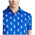 thumbnail image 2 of Polo RL Men's Pineapple Print Custom Slim Fit Mesh Shirt (Royal Multi, Small), 2 of 3