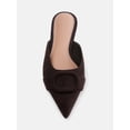 thumbnail image 5 of Free Assembly Women's Faux Suede Buckle Mules, 5 of 7