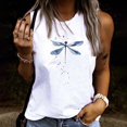 thumbnail image 2 of Camiseta sin mangas con cuello redondo y estampado informal a la moda para mujer Pompotops  lopia991339, 2 of 5