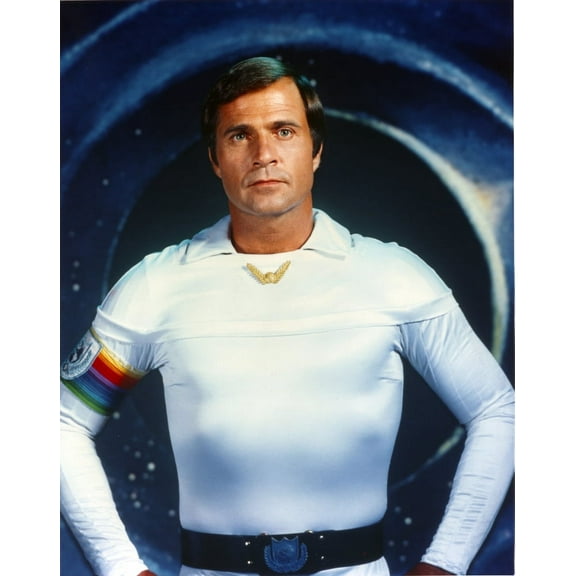 Gil Gerard in a Fitted White Long Sleeve Photo Print (24 x 30)