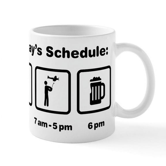 CafePress - RC Airplane Mug - 11 oz Ceramic Mug - Novelty Coffee Tea Cup