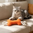 thumbnail image 4 of Felt Bone Dog Chew Toy with Cotton Rope Knots, Interactive Tug-of-War Toy, Non-Woven Dental Teething Toy for Puppies and Small Dogs to Clean Teeth and Relieve Boredom Red, 4 of 6