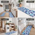 thumbnail image 5 of White and Blue Of Animal Print Kitchen Rugs Sets Of 3,Kitchen Runner Rugs Non Skid Washable,Decorative Kitchen Floor Mats for Kitchen,Sink,Laundry,17"x30"+ 17"x47" + 17"x59", 5 of 6