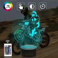 thumbnail image 2 of Lámpara de noche 3D con holograma LED de Attivolife, lámpara de mesa y escritorio con luz 3D de dados de póker, 2 of 5