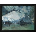 thumbnail image 2 of Arrival of the Normandy Train, Gare SaintLazare by Claude Monet, Transportation Framed Art Print Wall Art by Claude Monet Sold by Art.Com, 2 of 5