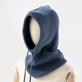 thumbnail image 2 of Warm Hooded Scarf Knitted Hooded Scarf Hijab For Winter, 2 of 5