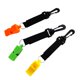 thumbnail image 1 of 3pcs Set Silbato De Seguridad Al Aire Libre Macarena Buceo Kayak Silbato Con Gancho Y Lazo Clip Giratorio, 1 of 8